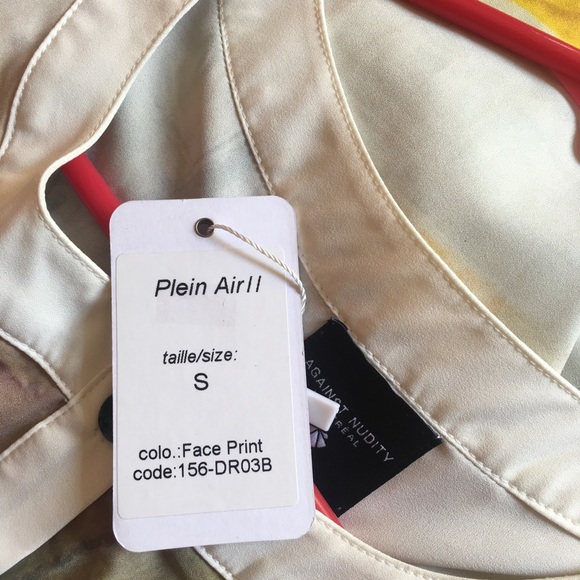 Abstract face print dress-Against Nudity Montreal - Picture 6 of 8